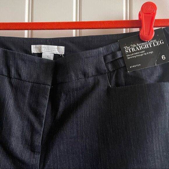New York & Company Denim Straight Leg Crop Pants; SZ 6; BNWT - Picture 4 of 10
